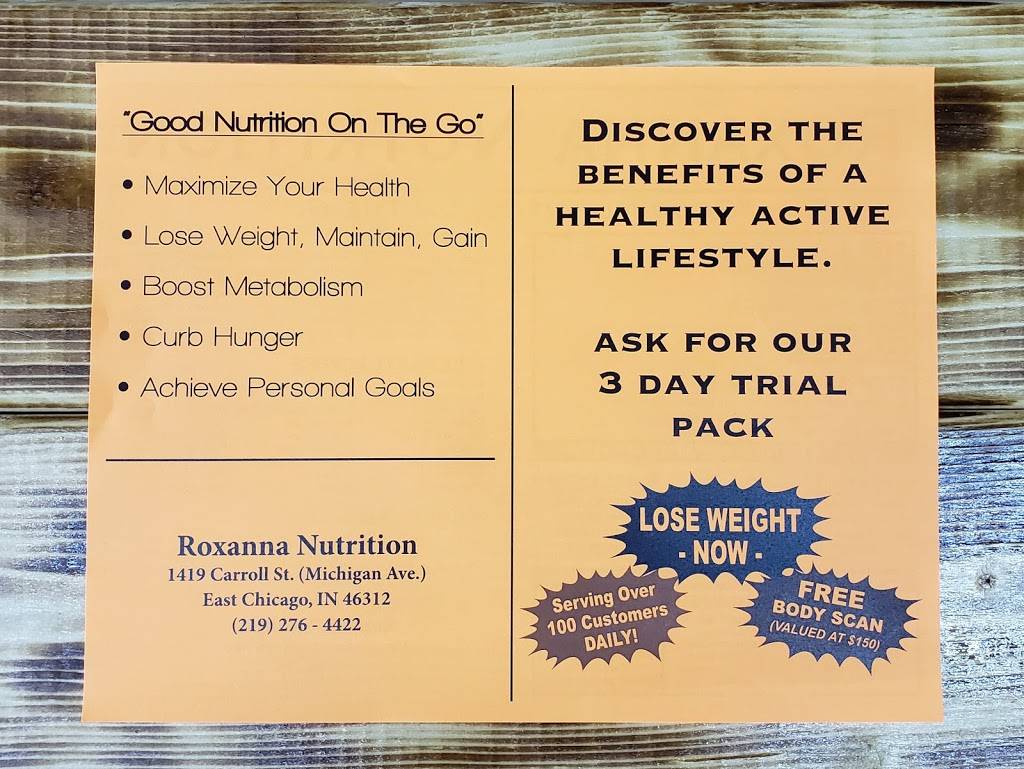 Herbalife Roxanna Nutrition | 1419 Carroll St, East Chicago, IN 46312 | Phone: (219) 276-4422