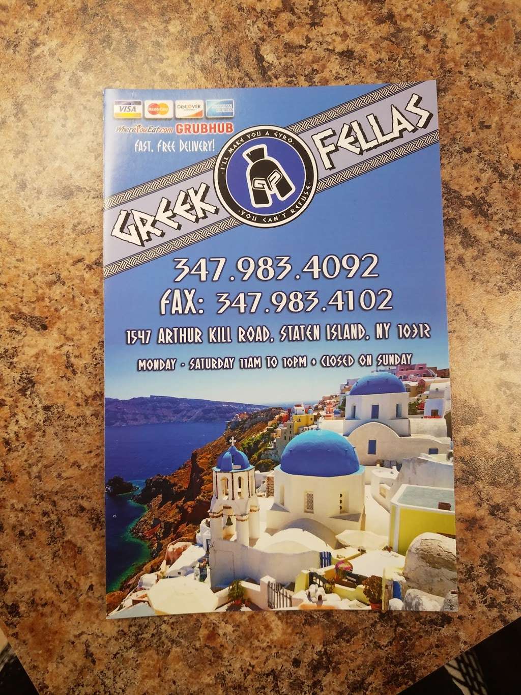 Greek Fellas | 1547 Arthur Kill Rd, Staten Island, NY 10312, USA | Phone: (347) 842-4390