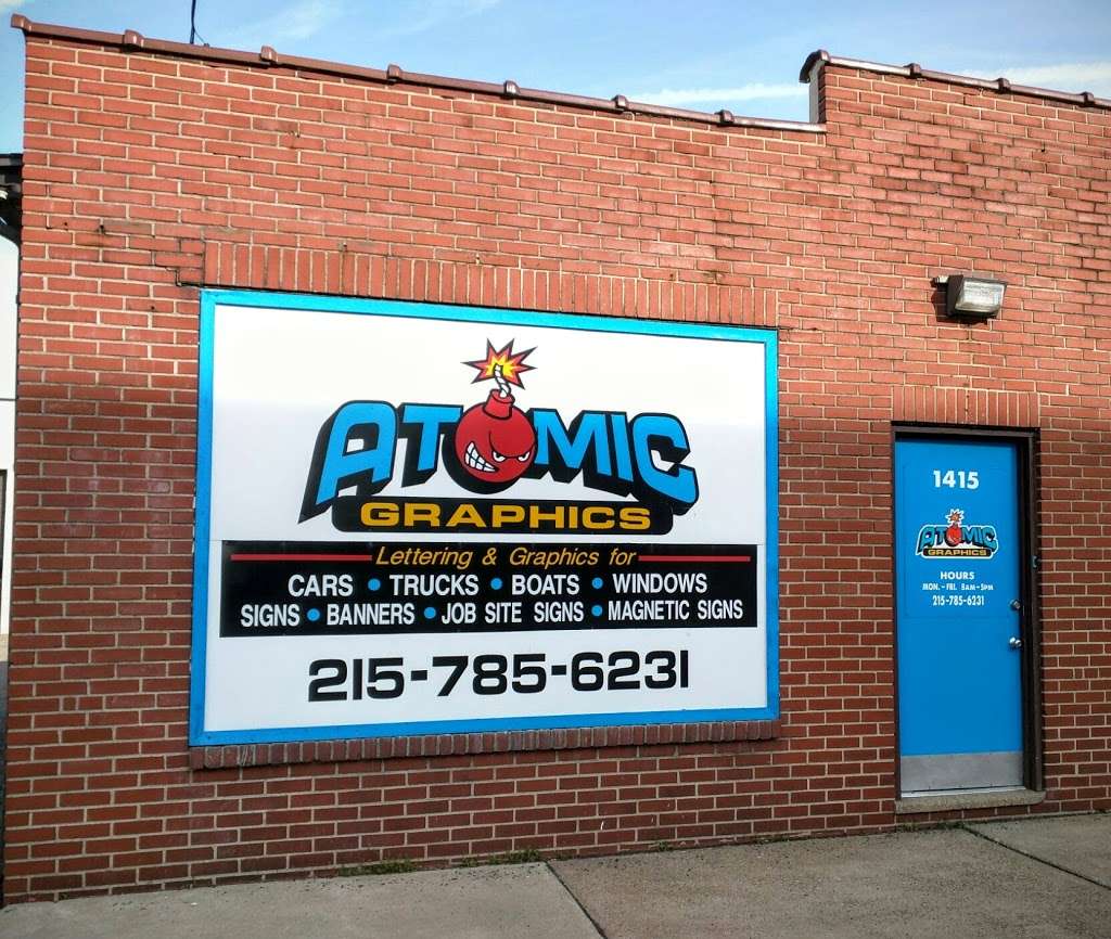 Atomic Graphics | 1415 Radcliffe St, Bristol, PA 19007, USA | Phone: (215) 785-6231