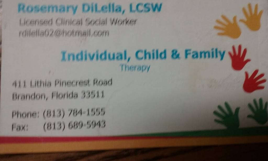 Rosemary Dillia, LCSW | 411 Lithia Pinecrest Rd, Brandon, FL 33511, USA | Phone: (813) 784-1555