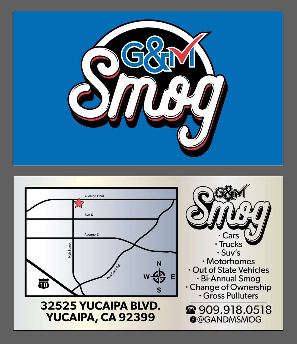G&M Smog (STAR CERTIFIED) | 32525 Yucaipa Blvd, Yucaipa, CA 92399, USA | Phone: (909) 918-0518
