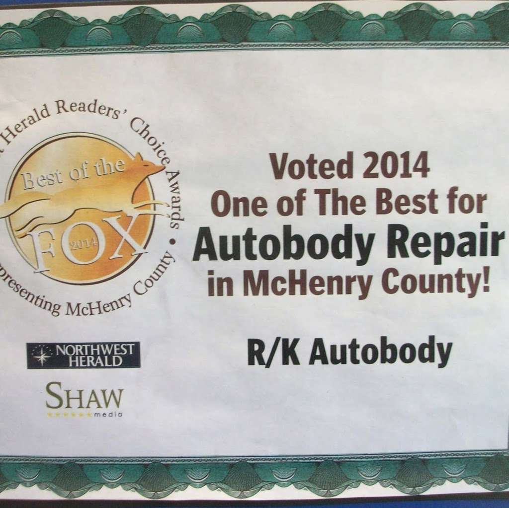 R K Autobody | 266 Prairie St, Crystal Lake, IL 60014, USA | Phone: (815) 459-2140