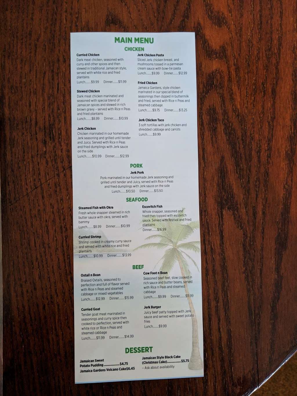 Jamacia Gardens Restaurant | 322 Alexander St, Mt Dora, FL 32757, USA | Phone: (352) 720-3502