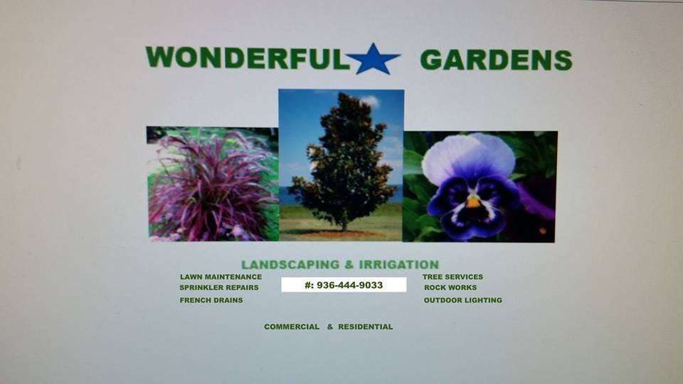 Wonderful Gardens | 29607 Inverness Dr, Magnolia, TX 77354, USA | Phone: (936) 444-9033