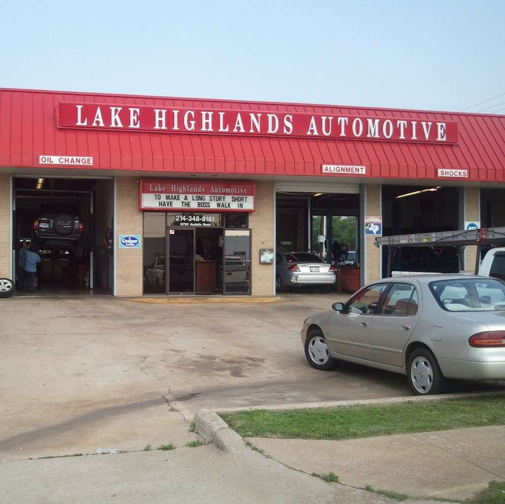Lake Highlands Automotive | 10702 Audelia Rd, Dallas, TX 75238, USA | Phone: (214) 348-8181