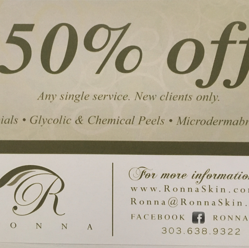 RonnaSkin - Westminster | 2861 W 120th Ave, Westminster, CO 80234, USA | Phone: (303) 638-9322