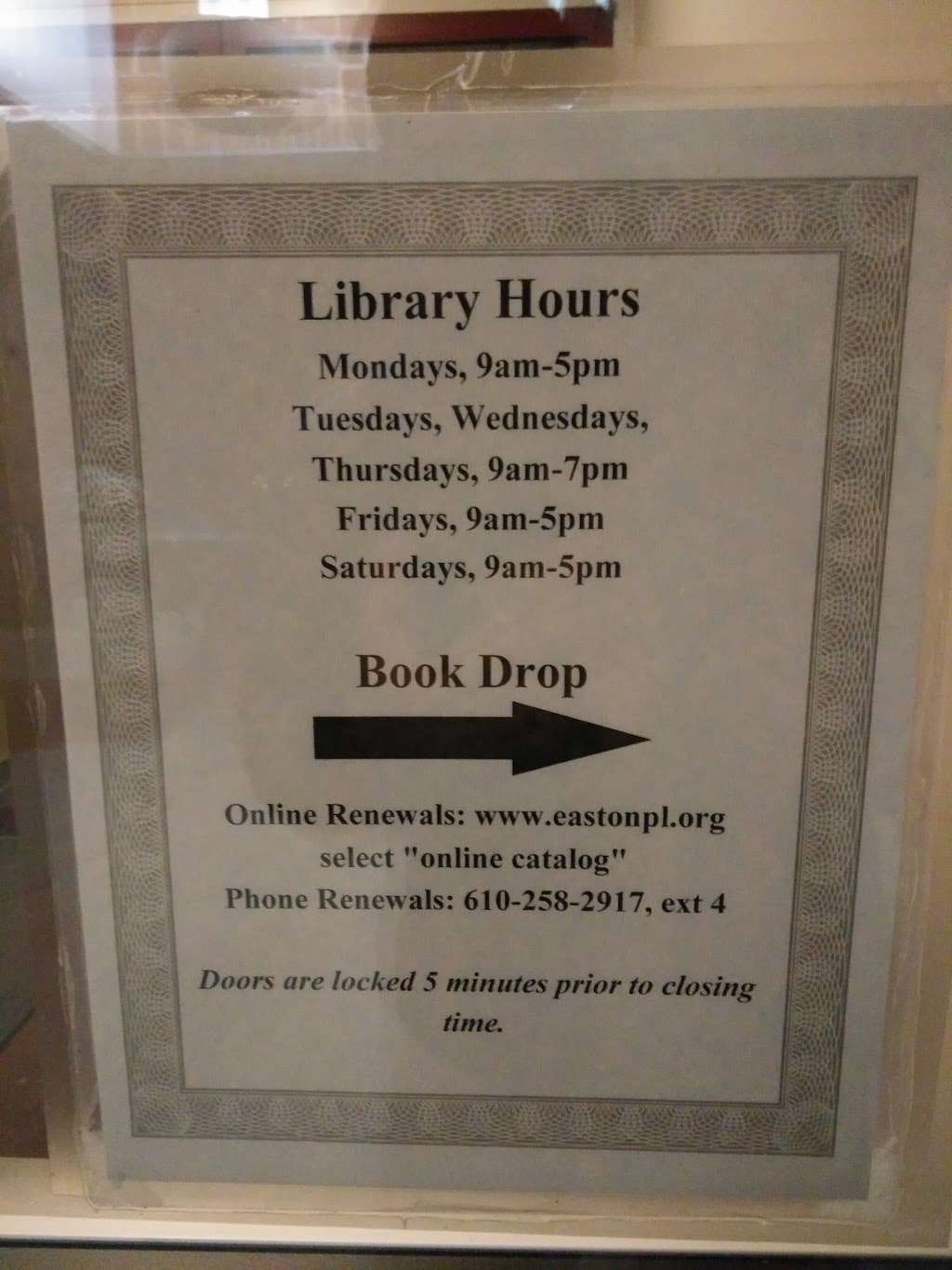 Easton Area Public Library | 1 Weller Pl, Easton, PA 18045, USA | Phone: (610) 258-7492