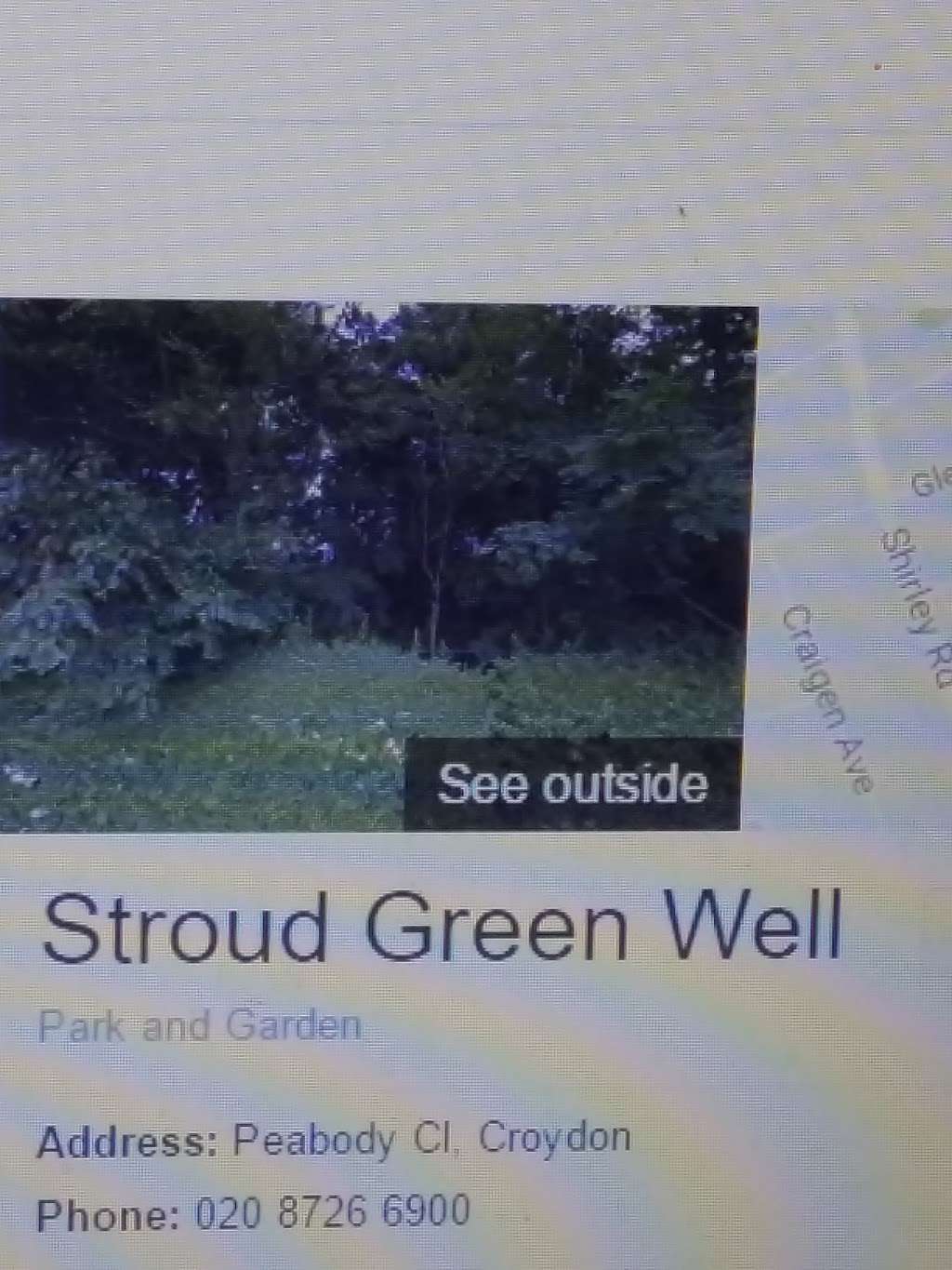 Stroud Green Well | 3 Peabody Cl, Croydon CR0 7AX, UK | Phone: 020 8726 6900