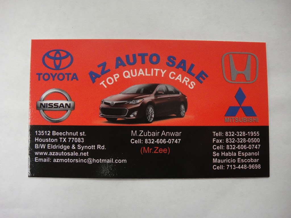 AZ Auto Sale | 13512 Beechnut St, Houston, TX 77083, USA | Phone: (832) 606-0747