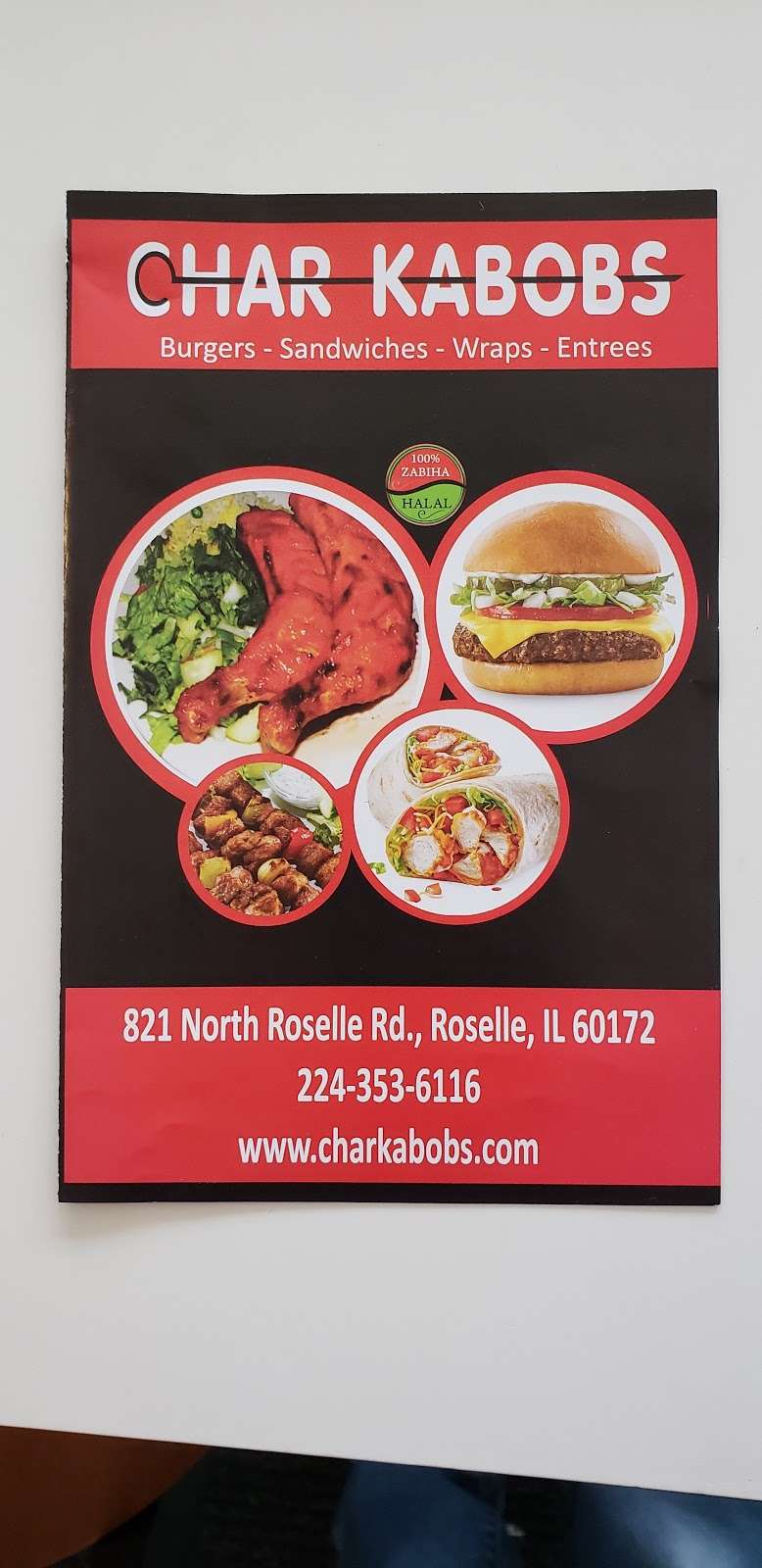 Char Kabobs | 821 N Roselle Rd Ste 4900, Roselle, IL 60172, USA | Phone: (630) 464-7240