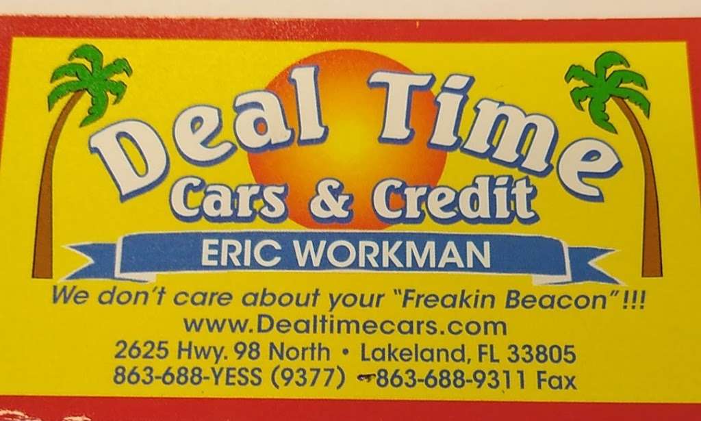 Deal Time Cars & Credit | 2625 US Hwy 98 N, Lakeland, FL 33805, USA | Phone: (863) 688-9377