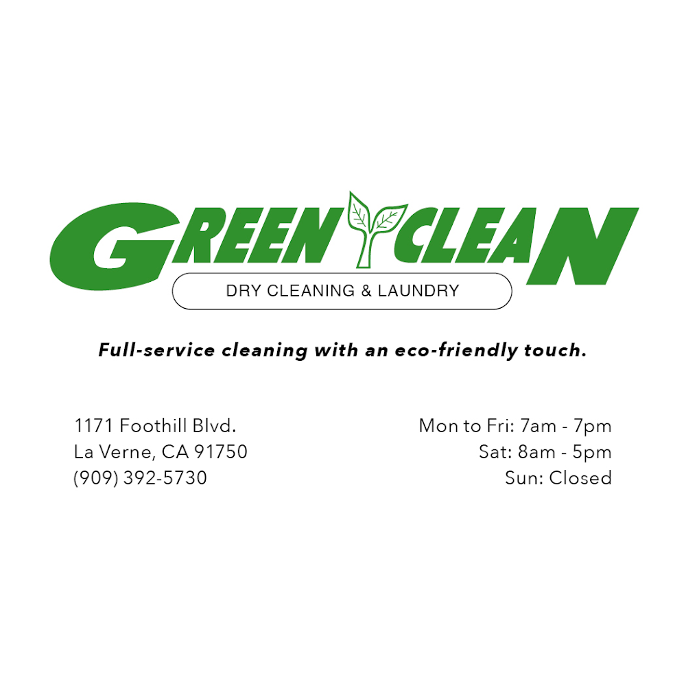 Green Clean Dry Cleaning & Laundry | 1171 Foothill Blvd, La Verne, CA 91750, USA | Phone: (909) 392-5730