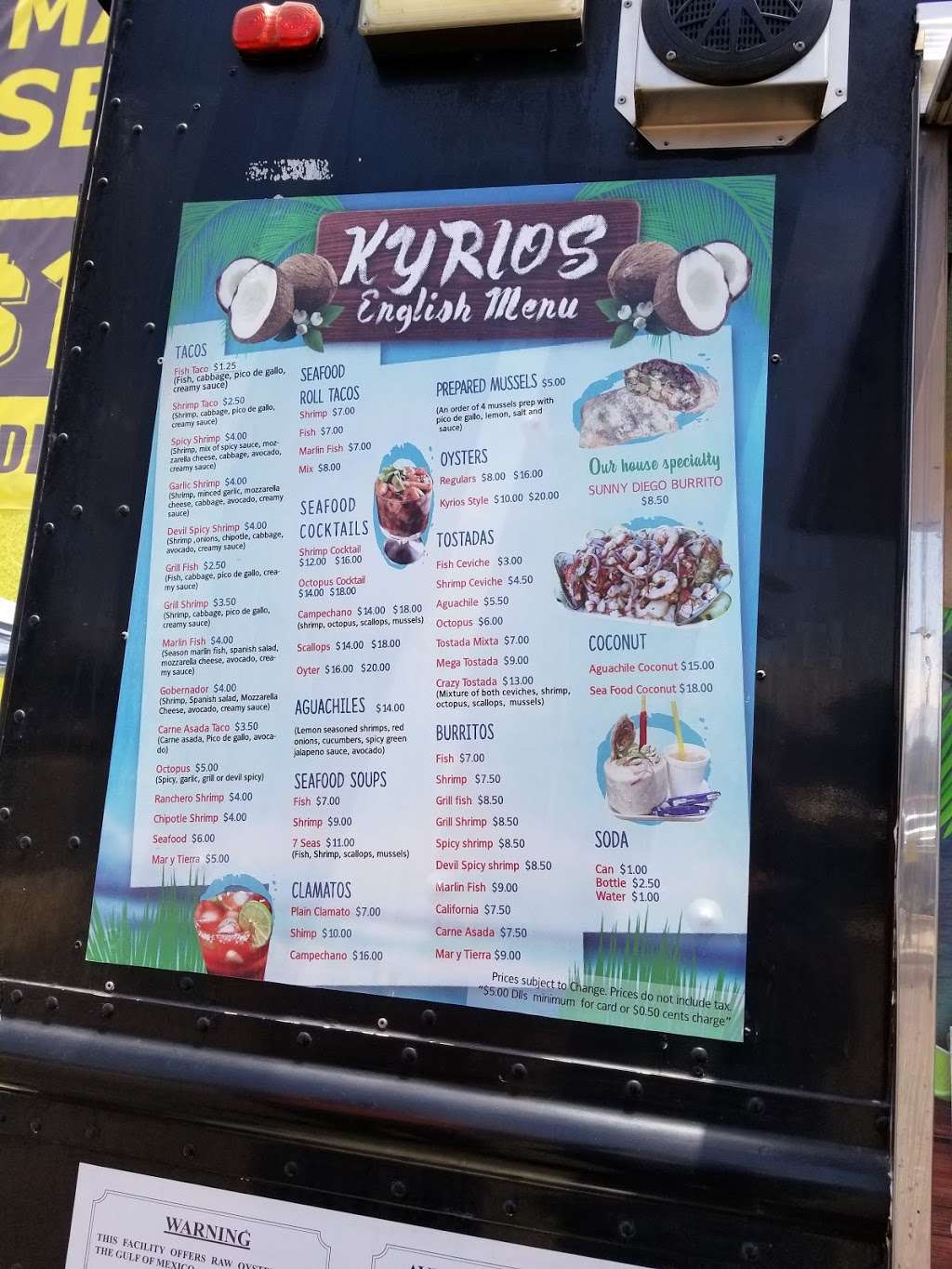 Delicious Food Truck - Mariscos Kyrios | 3363 El Cajon Blvd, San Diego, CA 92104, USA | Phone: (619) 847-0658
