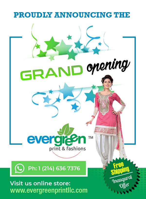 evergreen print & fashion , | 1546 Rowlett Rd Suite #103, Garland, TX 75043, USA | Phone: (469) 814-0347
