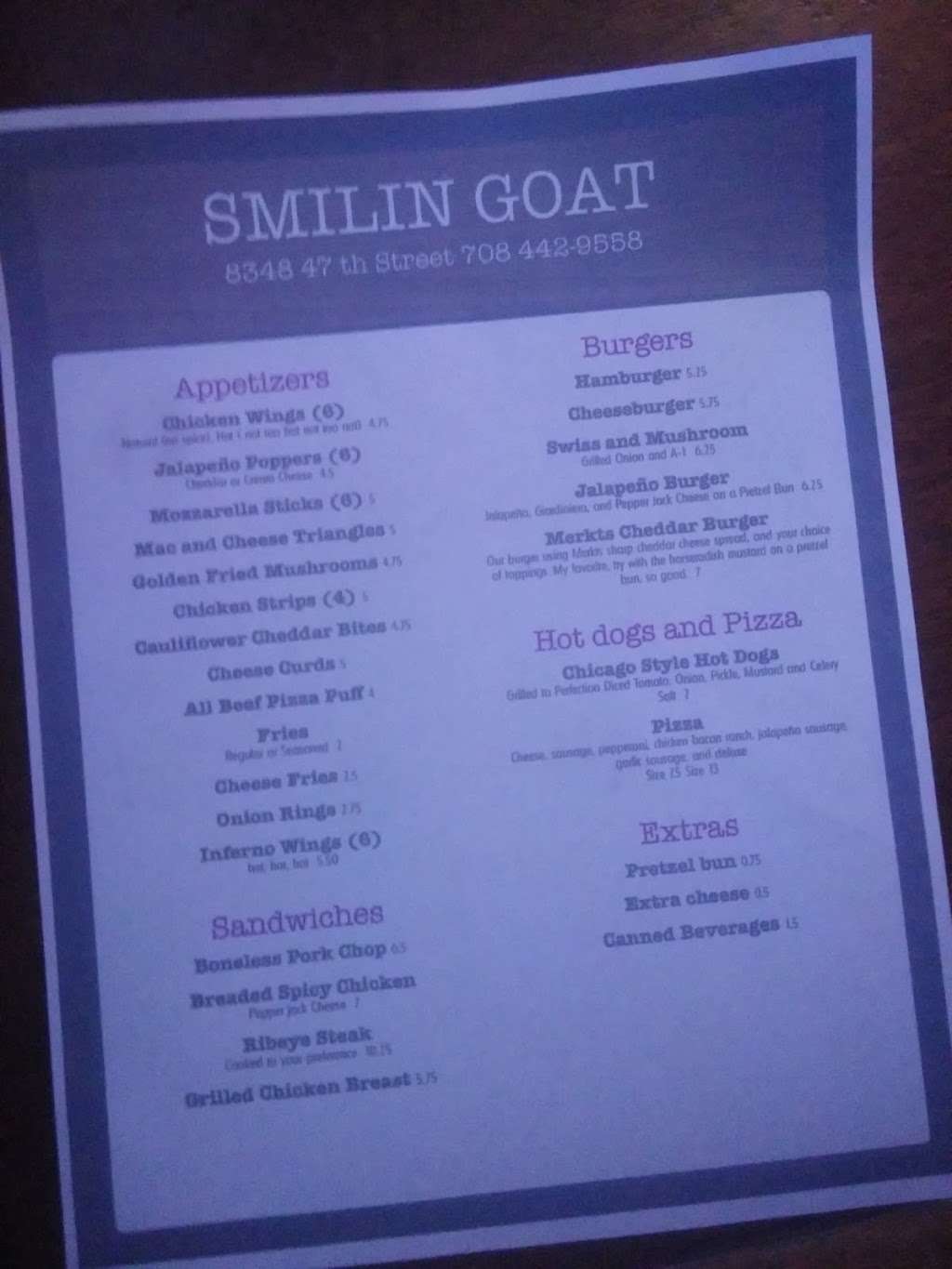 Smilin Goat | 8348 47th St, Lyons, IL 60534, USA | Phone: (708) 442-9558