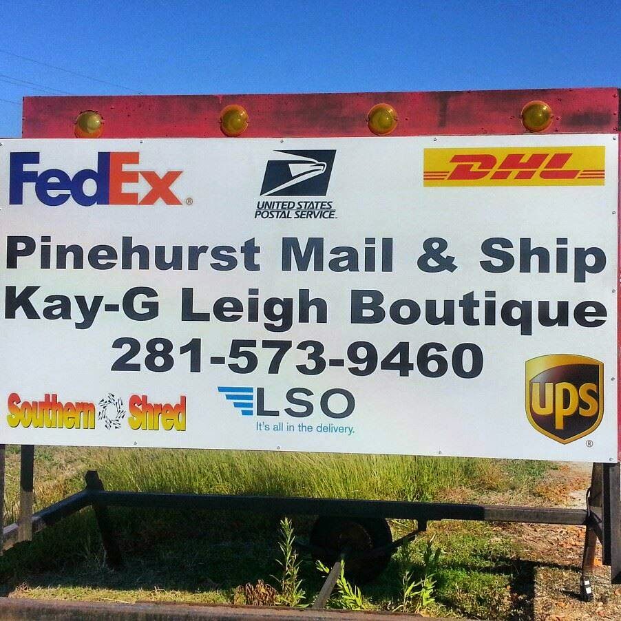 Pinehurst Mail & Ship | 7714 TX-146, Baytown, TX 77523, USA | Phone: (281) 573-9460