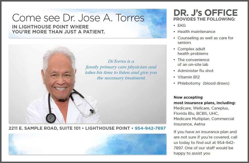 Dr. Js Ocean Medical Center | 2211 E Sample Rd #101, Lighthouse Point, FL 33064, USA | Phone: (954) 942-7897