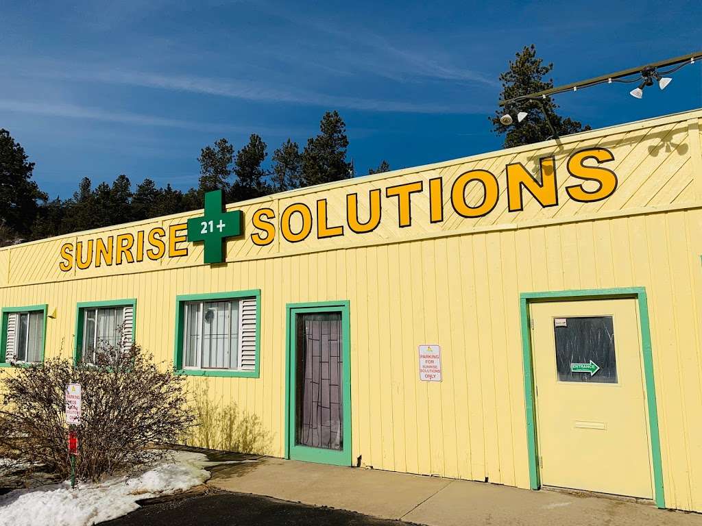 Sunrise Solutions Dispensary | 43 Main St, Bailey, CO 80421, USA | Phone: (303) 816-6337
