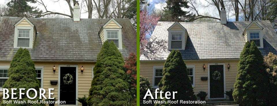 Soft Wash Roof Restoration | 2520 Stoneybrook Ln, Drexel Hill, PA 19026, USA | Phone: (484) 680-5908