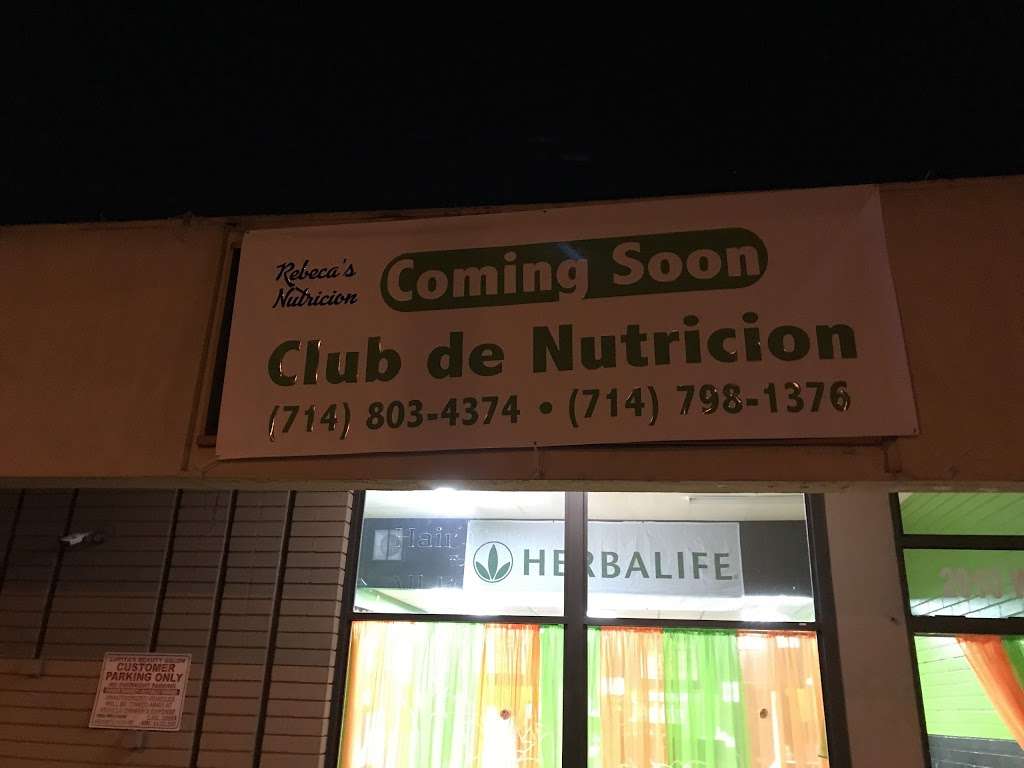 CLUB DE NUTRICION REBECA S | 2010 W Lincoln Ave, Anaheim, CA 92801 | Phone: (714) 326-6962