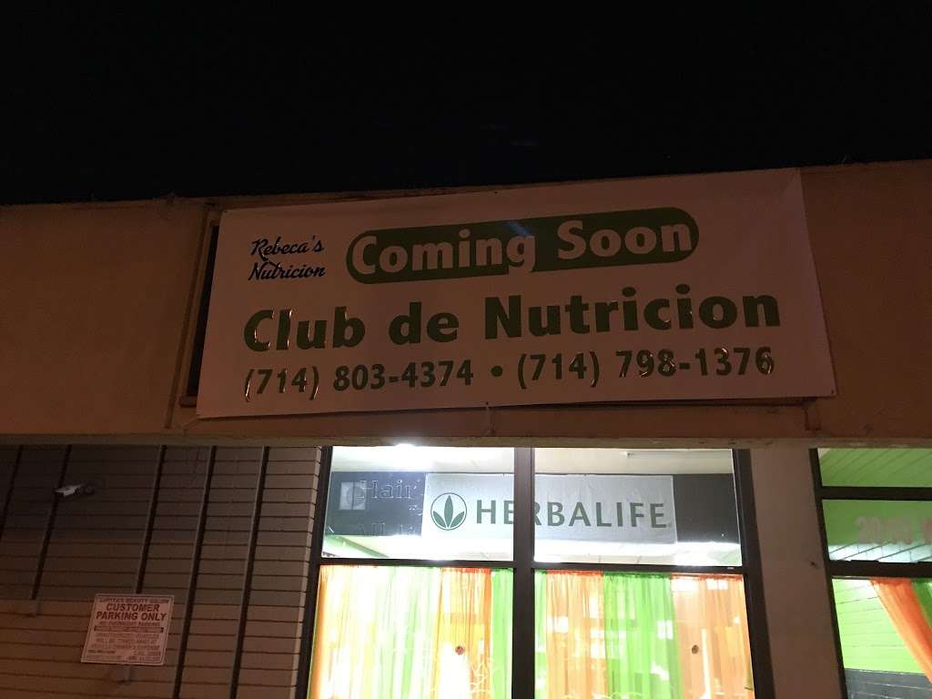 CLUB DE NUTRICION REBECA S | 2010 W Lincoln Ave, Anaheim, CA 92801, USA | Phone: (714) 326-6962