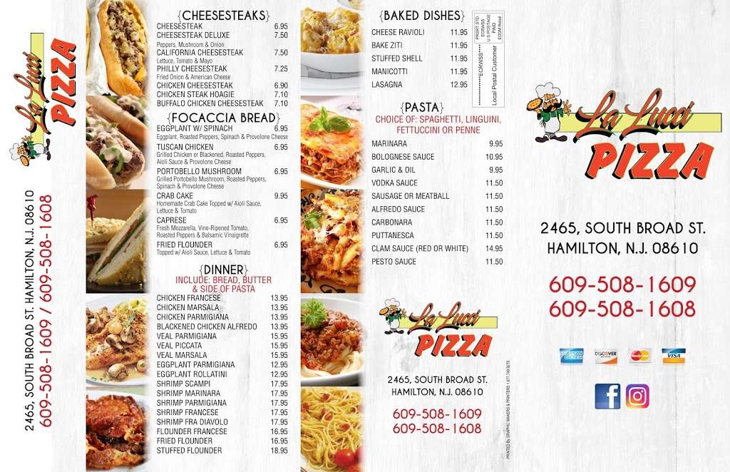 La Lucci Pizza | 2465 S Broad St, Hamilton Township, NJ 08610, USA | Phone: (609) 508-1609