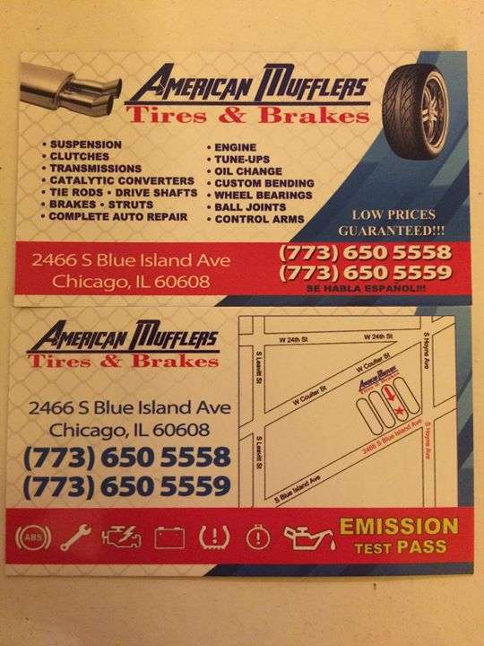 American Mufflers, Tires & Brakes | 2466 S Blue Island Ave, Chicago, IL 60608, USA | Phone: (773) 650-5558