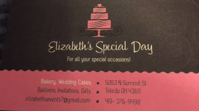 Elizabeths Special Day | 5053 N Summit St, Toledo, OH 43611 | Phone: (419) 376-9498