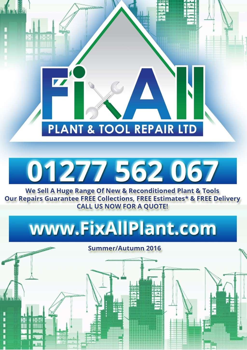 FixAll Plant & Tool Repair LTD | Stanhope Industrial Park, Wharf Road, Stanford-le-Hope SS17 0EH, UK | Phone: 01277 562067