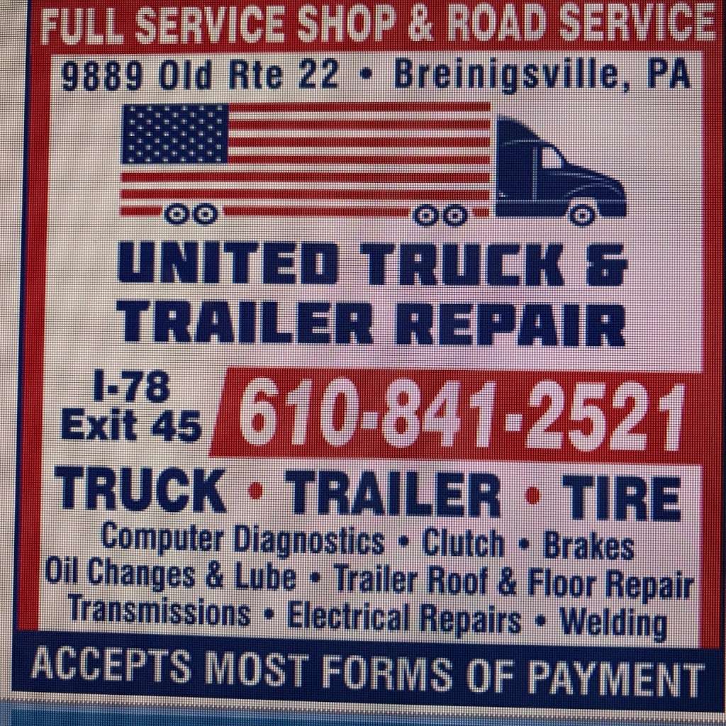 United Truck And Trailer Repair | 9889 Old U.S. 22, Breinigsville, PA 18031, USA | Phone: (610) 841-2521