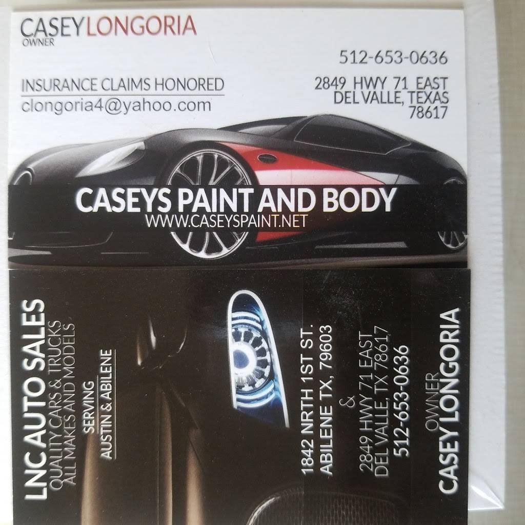 Caseys Paint and Body | 2849 E Hwy 71, Del Valle, TX 78617, USA | Phone: (512) 653-0636