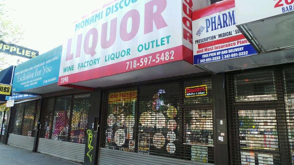 Mon Ami Discount Liquors | 2090 White Plains Rd, The Bronx, NY 10462, USA | Phone: (718) 597-5482