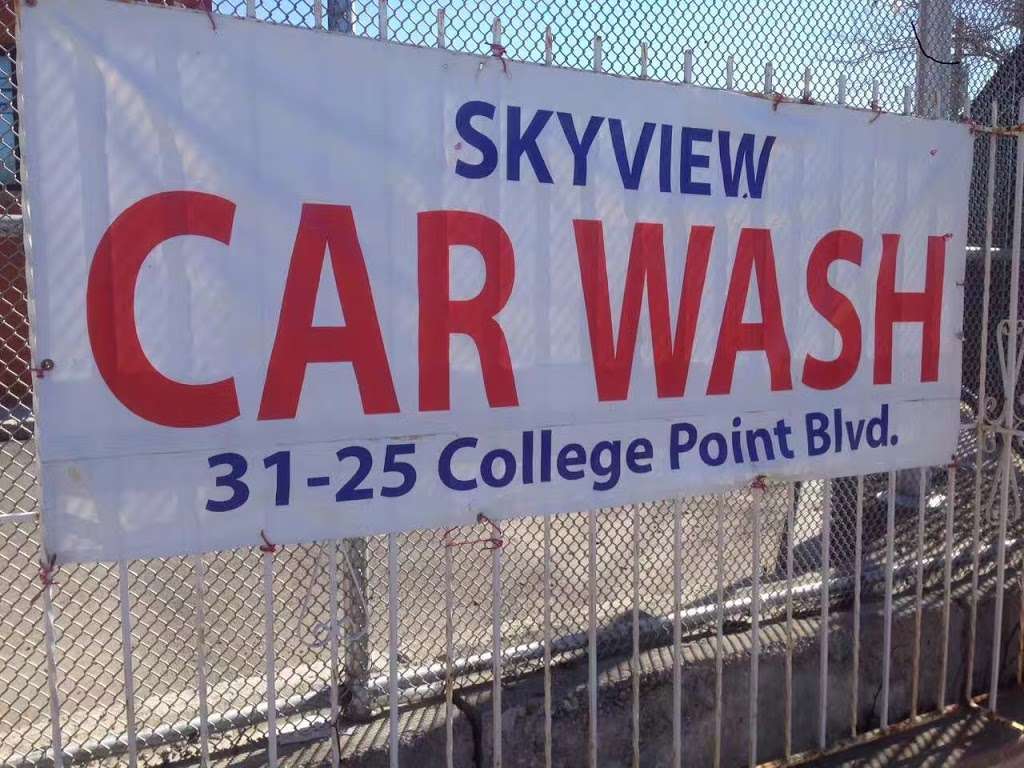 skyview car wash | 31-25 College Point Blvd, Flushing, NY 11354, USA | Phone: (917) 291-1268