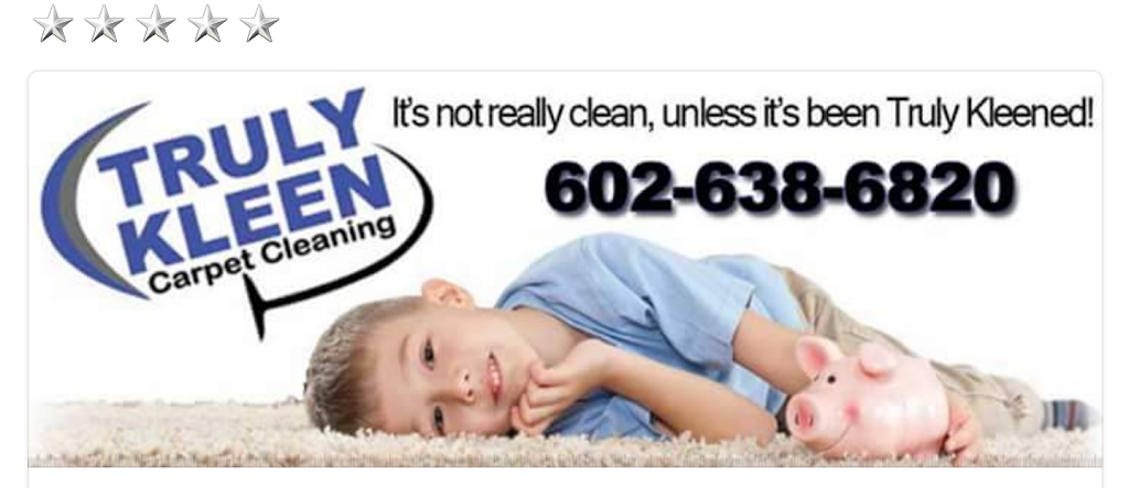 Truly Kleen Carpet Cleaning | 14906 W Lisbon Ln, Surprise, AZ 85374, USA | Phone: (602) 638-6820