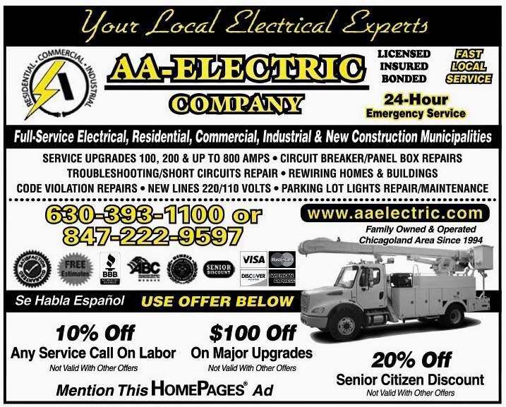 All A Electric Co. - Contractor | 3S515 Mignin Dr, Warrenville, IL 60555 | Phone: (630) 393-1100