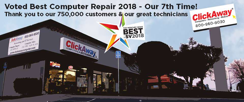 ClickAway Computer + Phone + Network Repair | 457 E McGlincy Ln, Campbell, CA 95008, USA | Phone: (408) 626-9400
