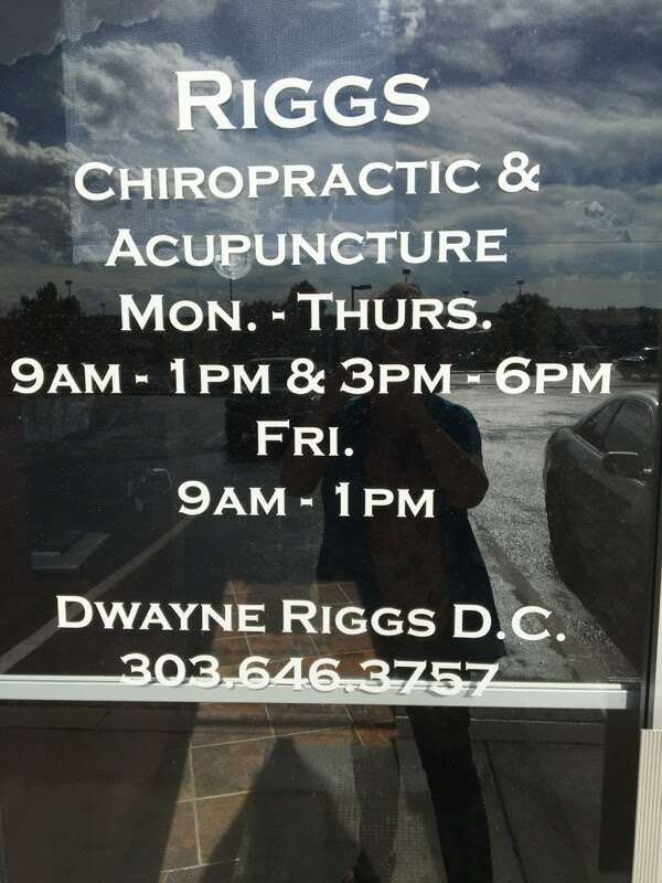 Riggs Chiropractic | 117 S Elizabeth St, Elizabeth, CO 80107, USA | Phone: (303) 646-3757