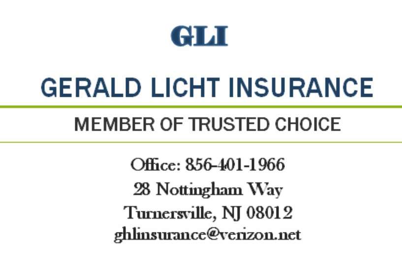 Licht Gerald | 28 Nottingham Way, Turnersville, NJ 08012, USA | Phone: (856) 401-1966