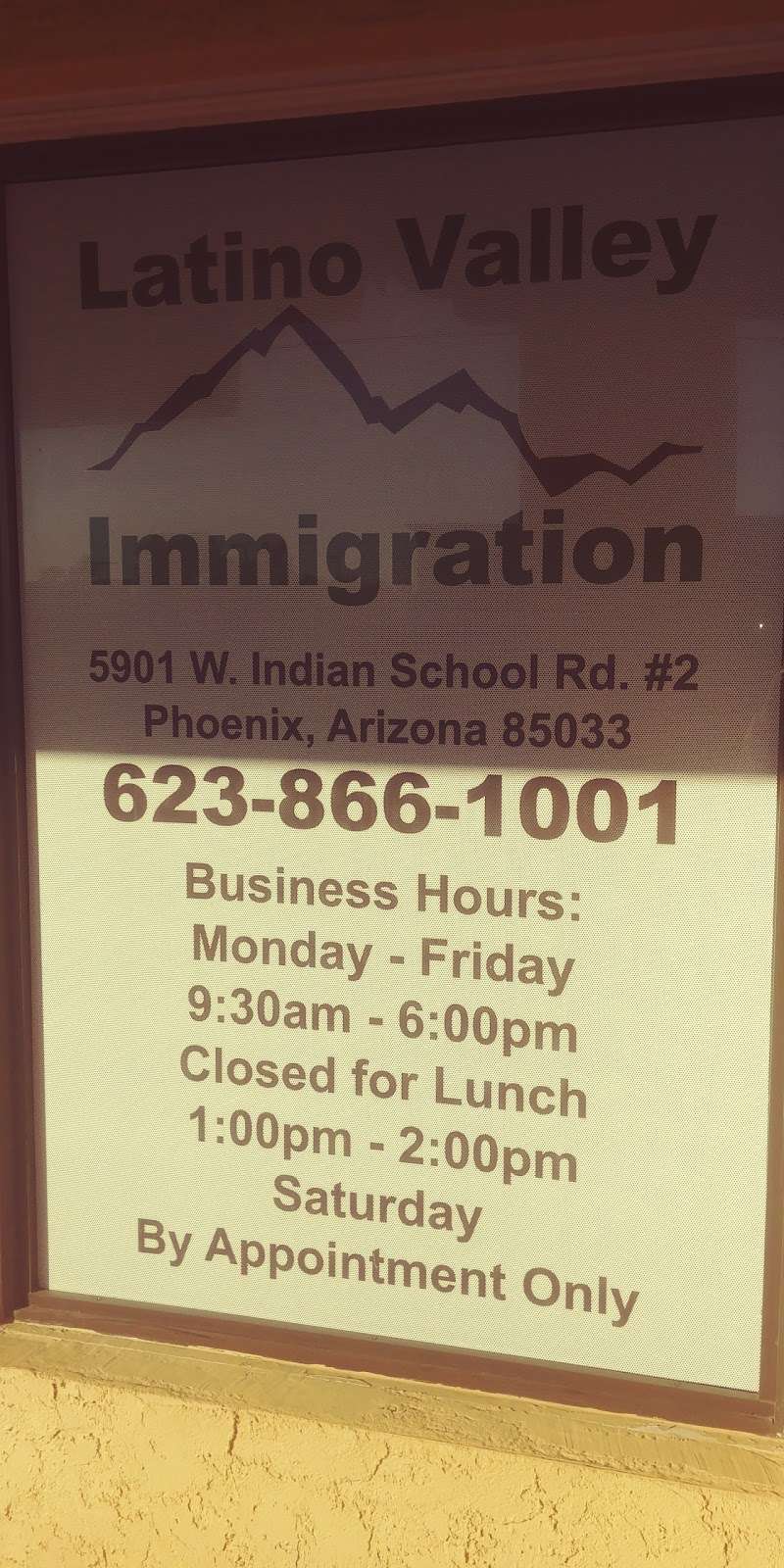 Latino Valley Immigration | 5901 W Indian School Rd, Phoenix, AZ 85033, USA | Phone: (623) 866-1001