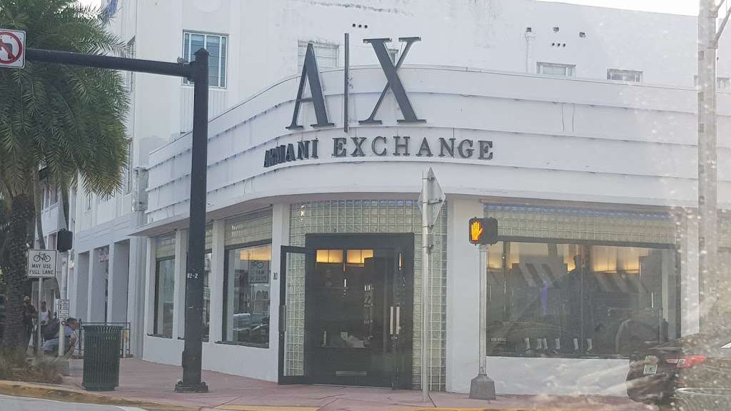 A | X Armani Exchange | 760 Collins Ave, Miami Beach, FL 33139, USA | Phone: (305) 531-5900