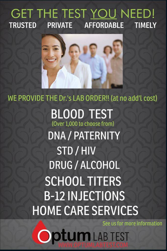 STD Test Center - Optimal Lab Test | 2703 S Texas 6 Suite# 138, Houston, TX 77082, USA | Phone: (832) 328-0075