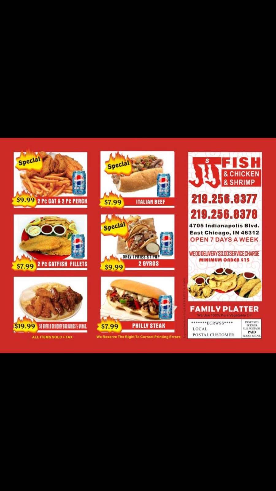 SuperJ J Fish & Chicken | 4705 Indianapolis Blvd, East Chicago, IN 46312, USA | Phone: (219) 256-8377