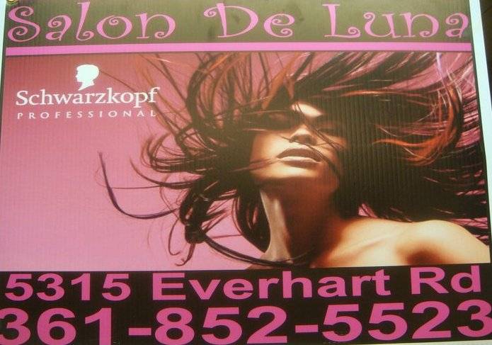 Salon De Luna | 4364 S Alameda St, Corpus Christi, TX 78412, USA | Phone: (361) 852-5523