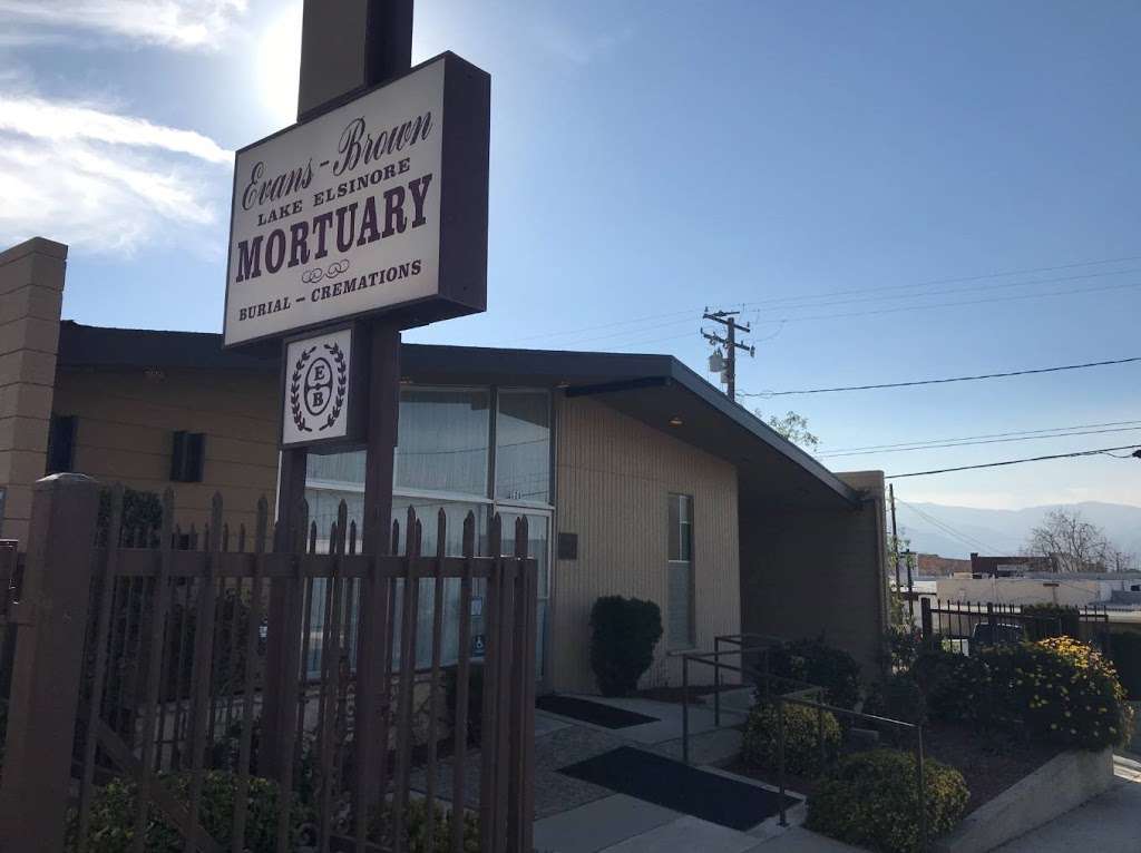 Evans-Brown Mortuary - Lake Elsinore | 126 E Graham Ave, Lake Elsinore, CA 92530, USA | Phone: (951) 674-3141