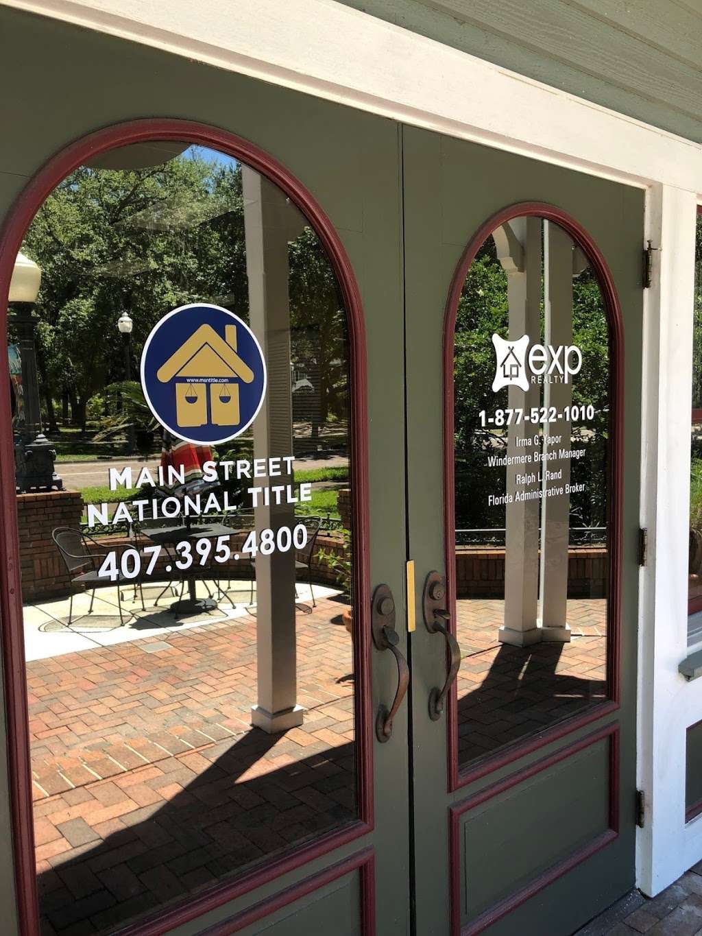 Main Street National Title & Closing Services LLC | 625 Main St suite 103a, Windermere, FL 34786 | Phone: (407) 395-4800