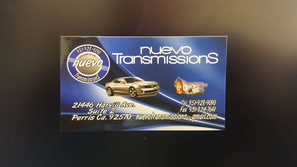 NUEVO TRANSMISSIONS LLC | 21446 Harvill Ave STE 2, Perris, CA 92570, USA | Phone: (951) 928-9090