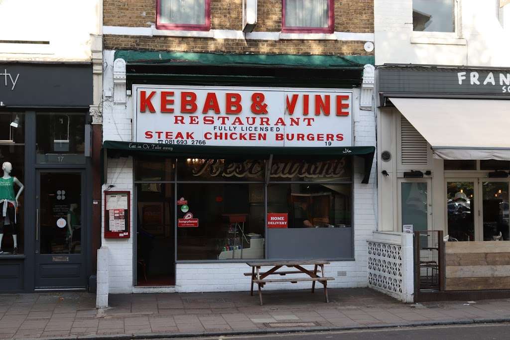 Kebab & Wine East Dulwich | 19 Lordship Ln, East Dulwich, London SE22 8EW, UK | Phone: 020 8693 2766