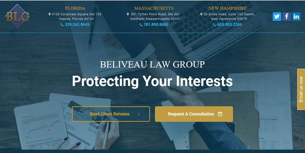 Beliveau Law Group | 391 Totten Pond Rd #301, Waltham, MA 02451, USA | Phone: (781) 890-8600