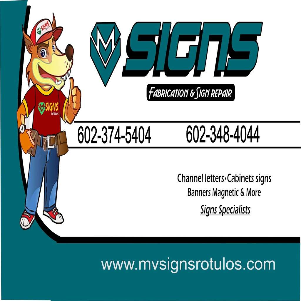 M V Signs | 4238 N 19th Ave, Phoenix, AZ 85015, USA | Phone: (602) 374-5404