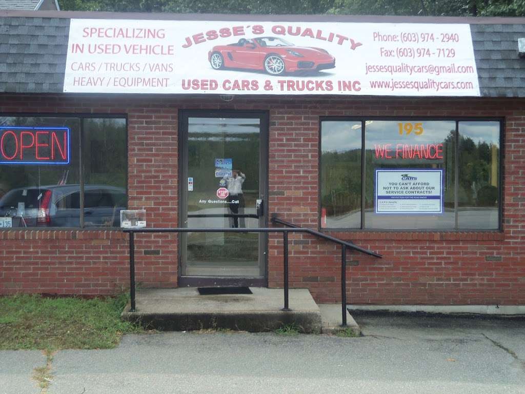 Jesses Quality Used Cars & Truck Inc | 195 Plaistow Rd, Plaistow, NH 03865, USA | Phone: (603) 974-2940